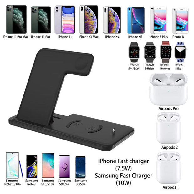 15W Multi-Device Wireless Charger for Phone Watch Accessories