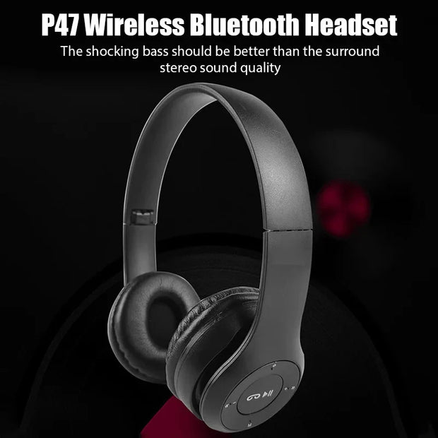 P47 Wireless bluetooth headphone With Mic Headsets Stereo Sound