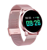 Q8 OLED Bluetooth Smart Watch Stainless Steel Waterproof Wearable