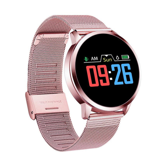 Q8 OLED Bluetooth Smart Watch Stainless Steel Waterproof Wearable