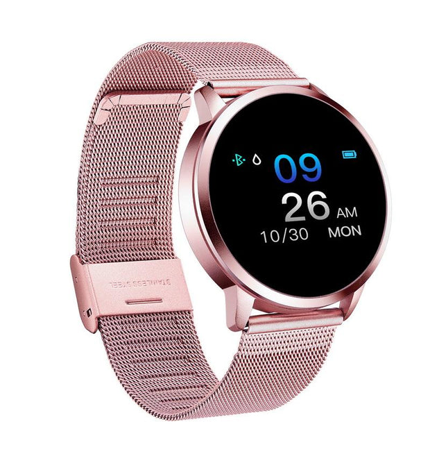 Q8 OLED Bluetooth Smart Watch Stainless Steel Waterproof Wearable