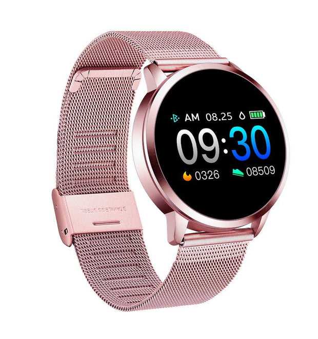 Q8 OLED Bluetooth Smart Watch Stainless Steel Waterproof Wearable