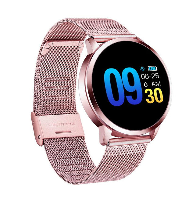 Q8 OLED Bluetooth Smart Watch Stainless Steel Waterproof Wearable