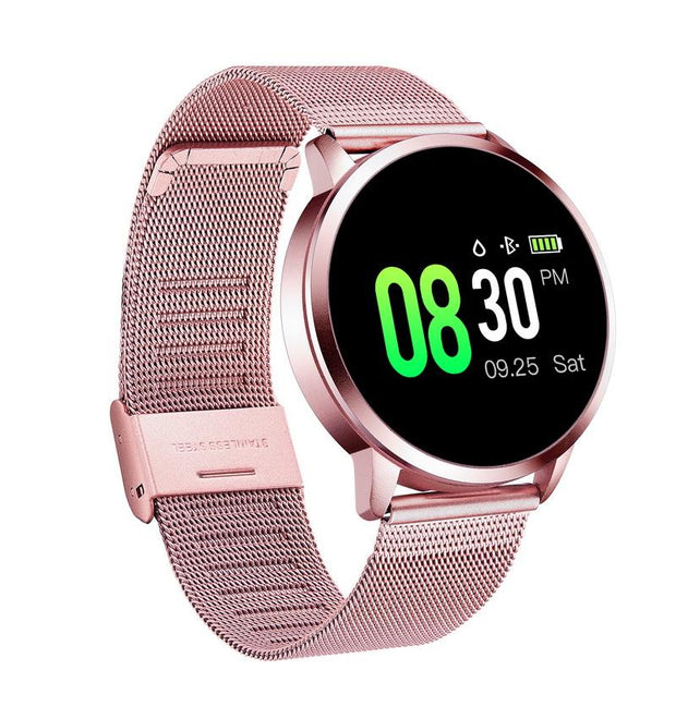 Q8 OLED Bluetooth Smart Watch Stainless Steel Waterproof Wearable